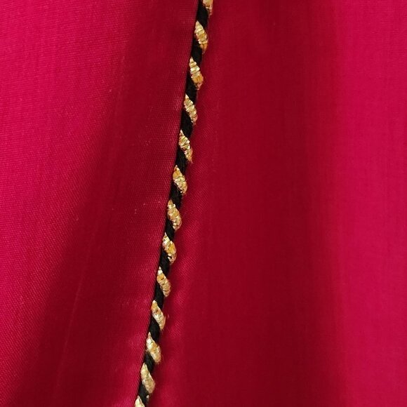 Natori ll Vintage Red Crested Robe Size S - Picture 5 of 7